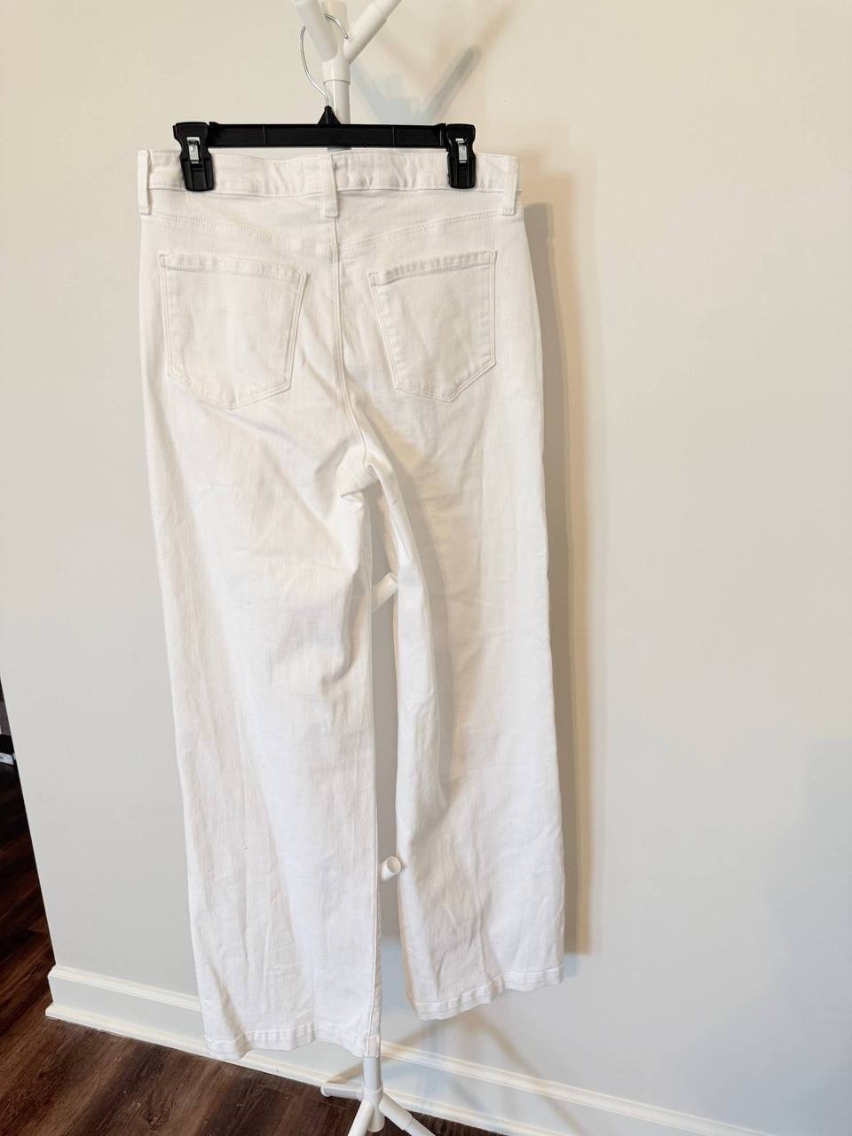 L’AGENCE “Scottie” Wide‑Leg Premium Denim Jeans – White – Size 29 – NWT – $255