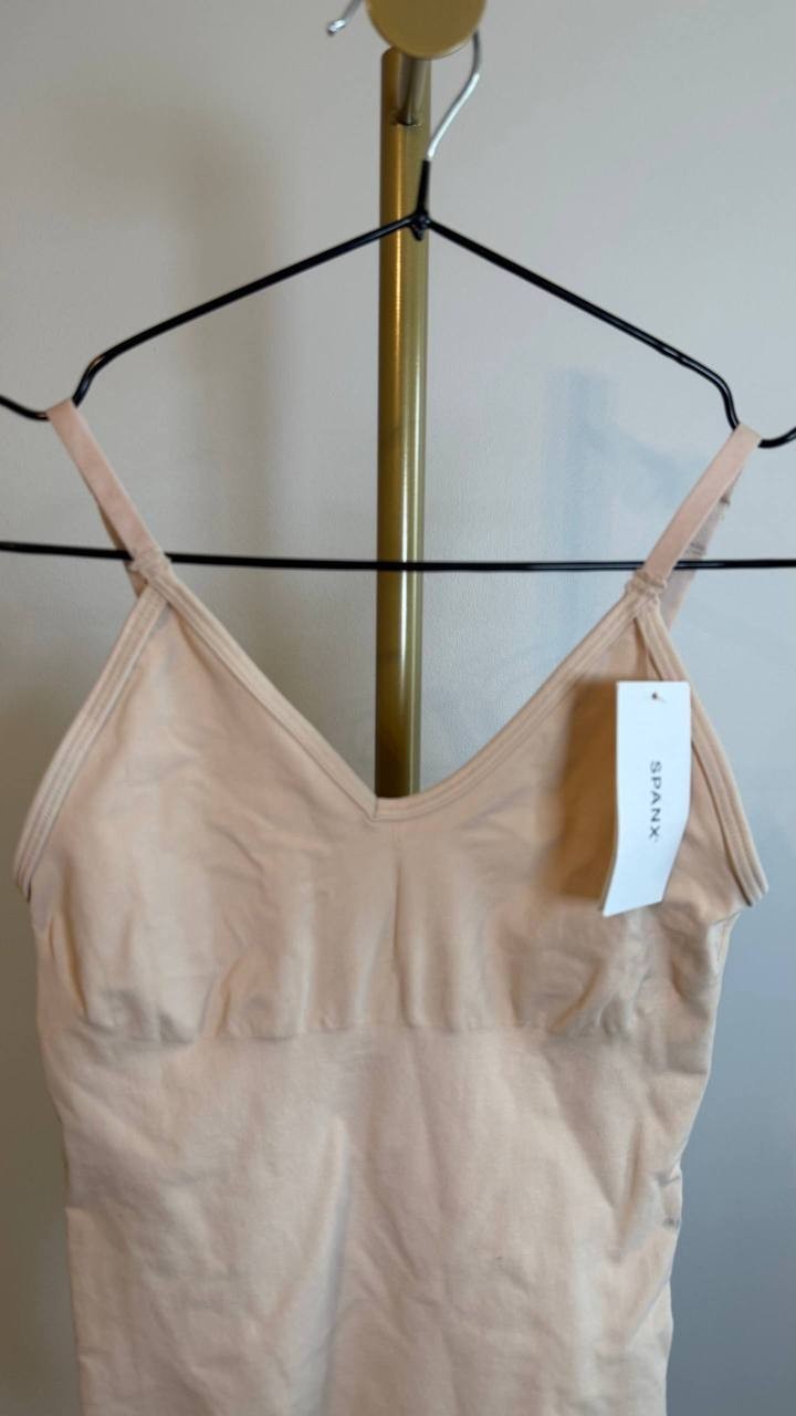 SPANX Power Thong Bodysuit Chestnut Adjustable Straps Size SP NWT $58 damage