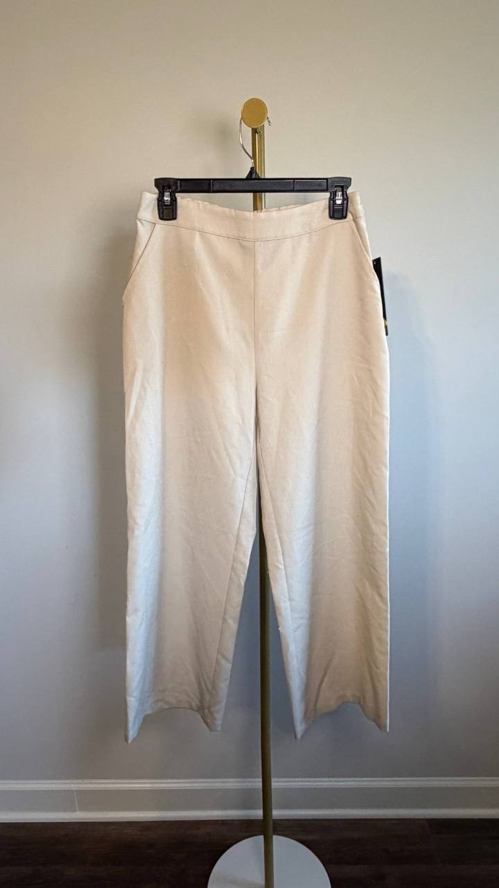 Donna Karan New York Tailored Suit Pants Cream 2 NWT $119