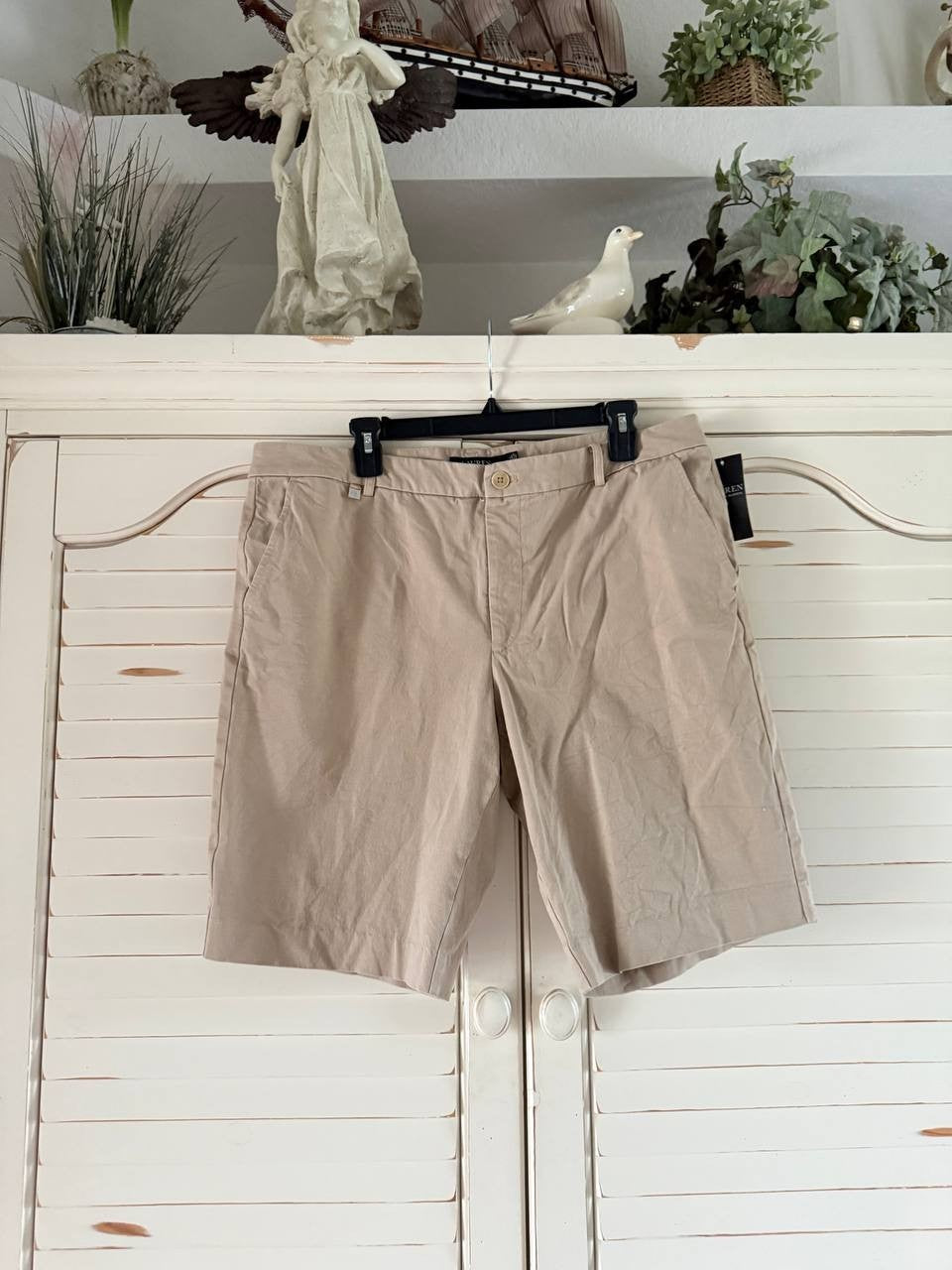 Lauren Ralph Lauren Bermuda Shorts Brown Size 16 NWT Cotton Twill Tailored