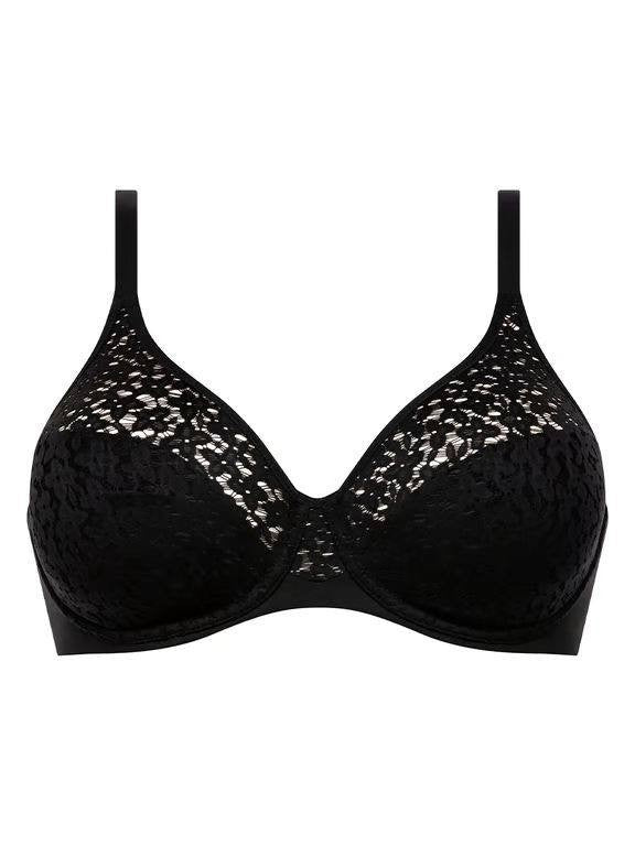 Chantelle Norah Comfort Underwire Bra Black Floral Lace Size 38E $88 NWT, France