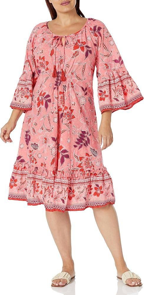 Avenue Plus‑Size Dress –Floral Pink– Size 22/24 – NWT