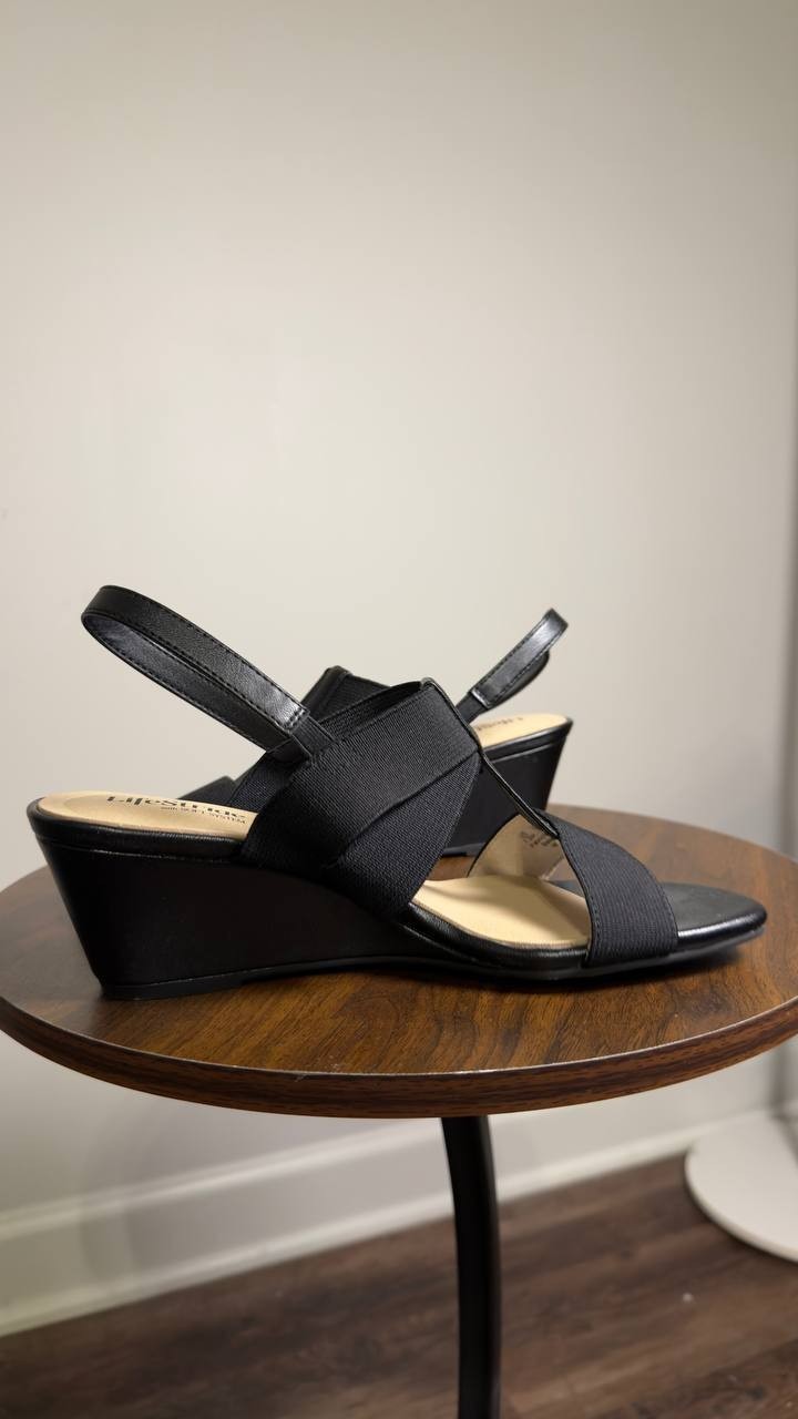 LifeStride  Slingback  Sandals  Black  7.5M  New  $90