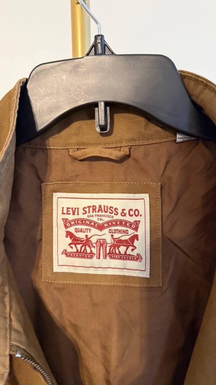 Levi’s Men’s Stand‑Collar Jacket Brown L $150 NWT