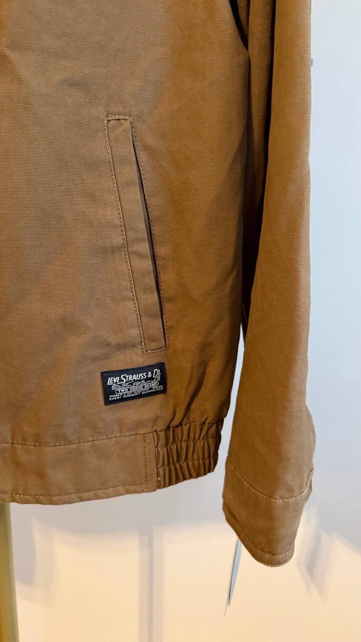 Levi’s Men’s Stand‑Collar Jacket Brown L $150 NWT