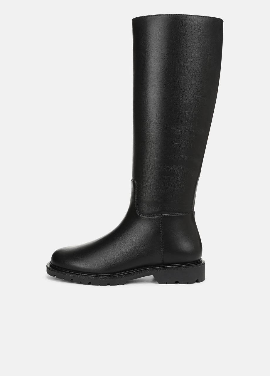 Vince  Leather  Riding  Boots  Black  9.5  M  New  $598