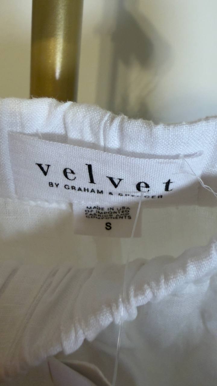 Velvet by Graham & Spencer Women’s Lola Pant White S NWT $189