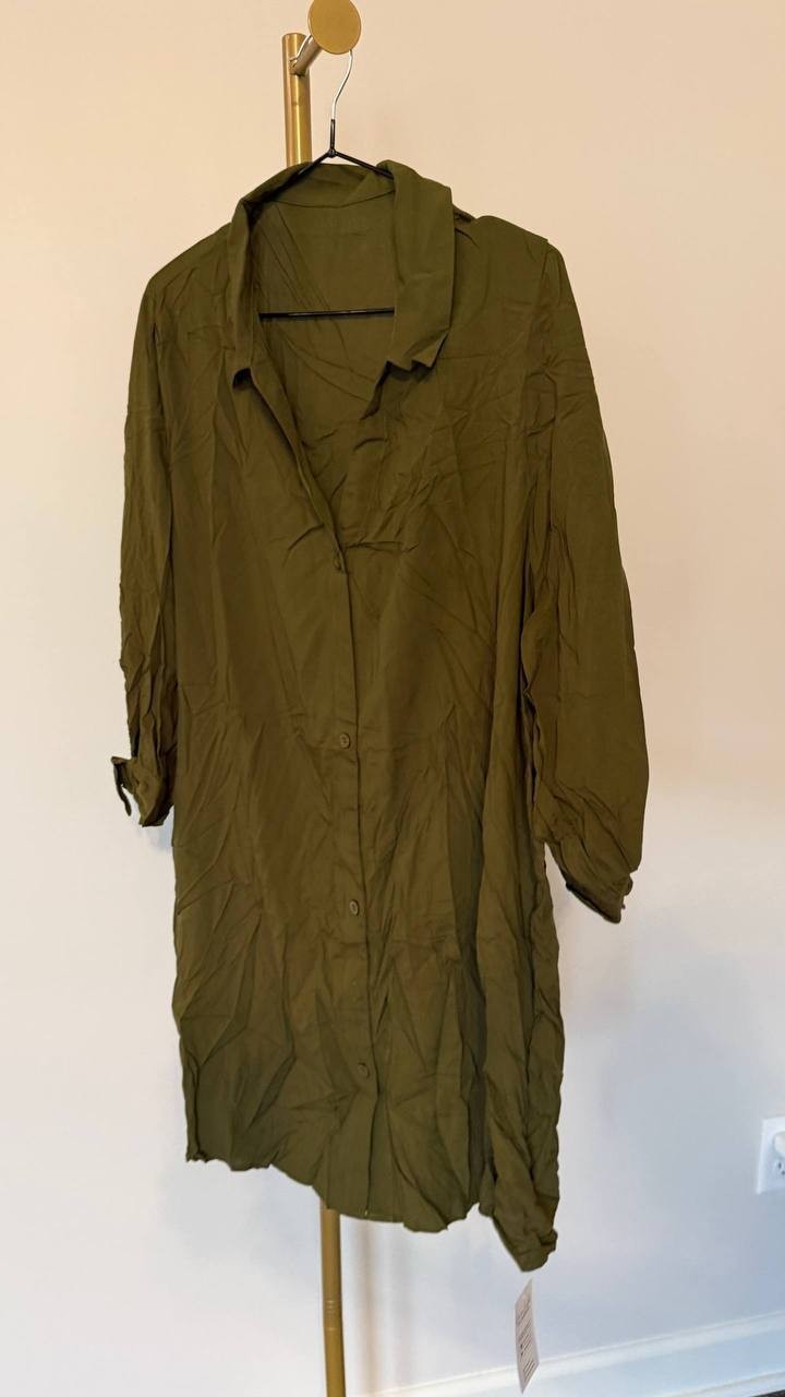 Cupshe Green Lace Up Cover Up Dress L NWT Summer Beachwear Swimwear 53.49