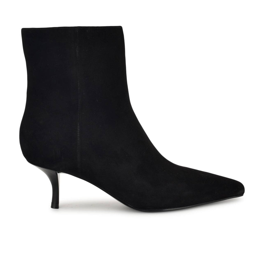 Nine West Black Suede Dress Booties 8M NIB MSRP $159
