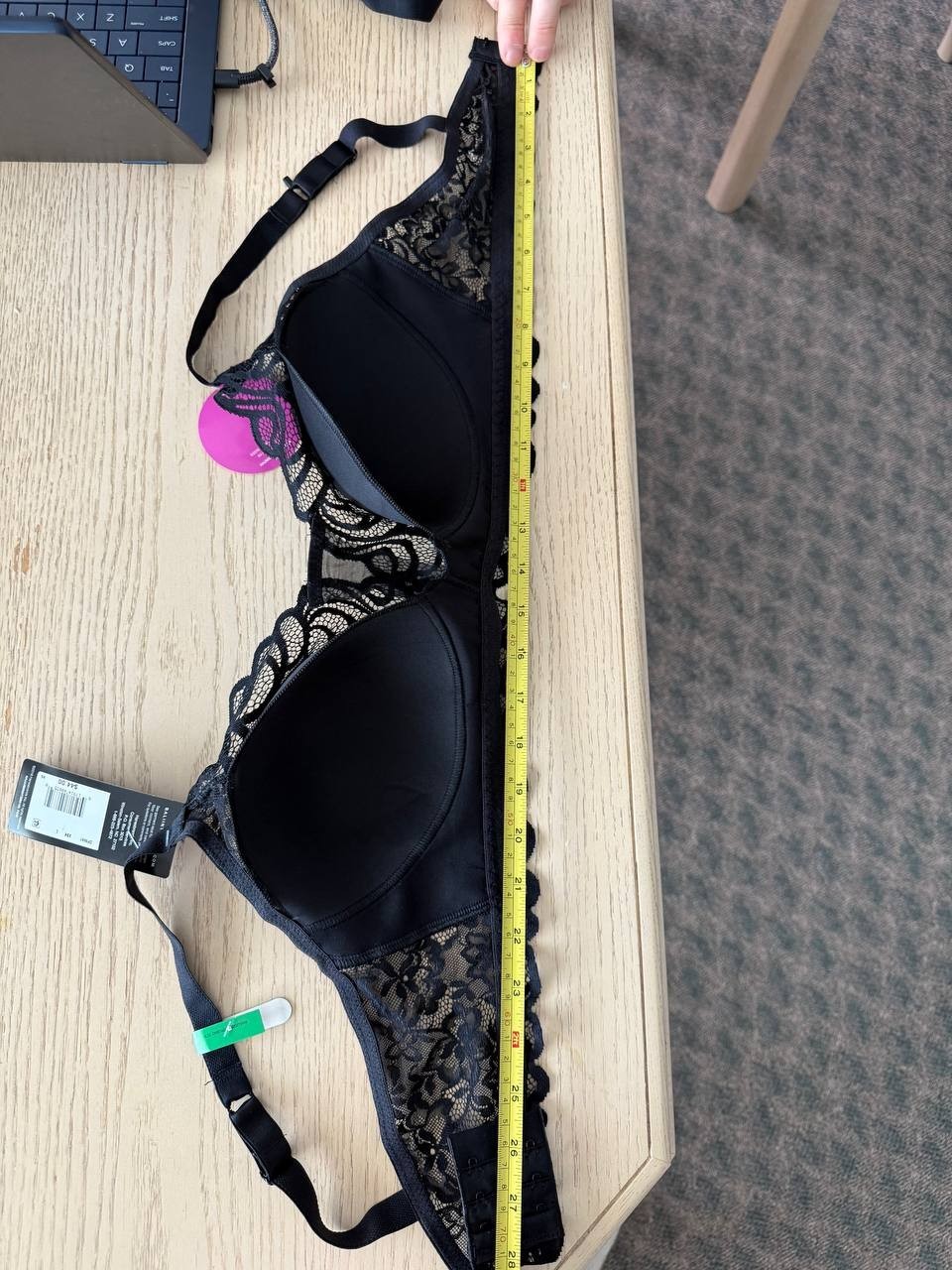 Bali Women's Lace Bralette Wirefree ComfortFlex Fit Bra 6S91 Size L Black