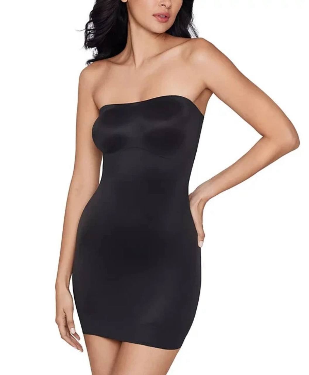 Miraclesuit Show Stopper Firm-Control Strapless Convertible Slip Black L