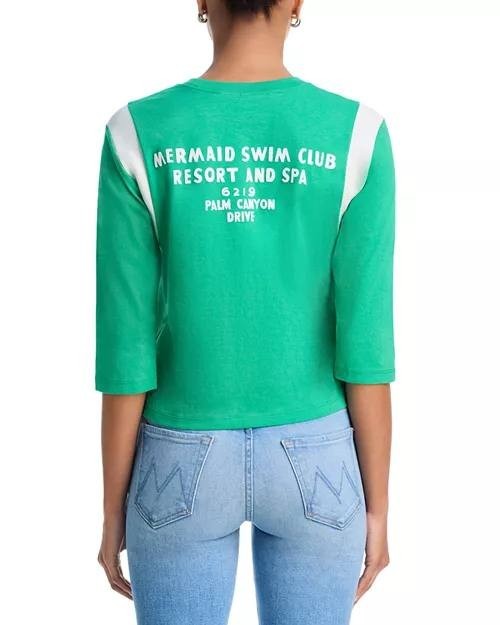 MOTHER Better Half Mermaid Swim Club Tee Green S NWT $148