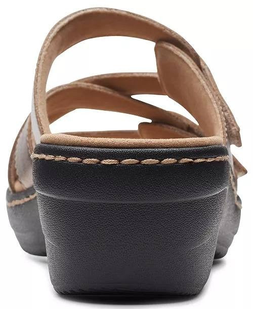 Clarks  Sandals  Bronze  Metallic  Leather  6M  New  $100