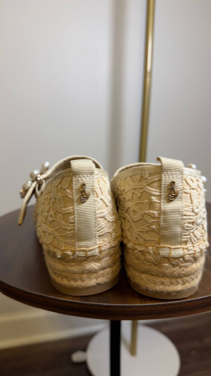 Sam  Edelman  Slingback  Flats  Ivory  7.5  M  New  $130