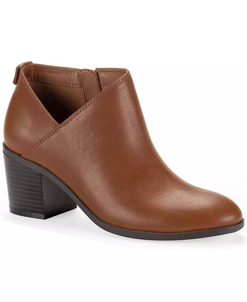 Style & Co Felaa Block Heel Booties Acorn Brown Women’s 6.5M NWB $79.90