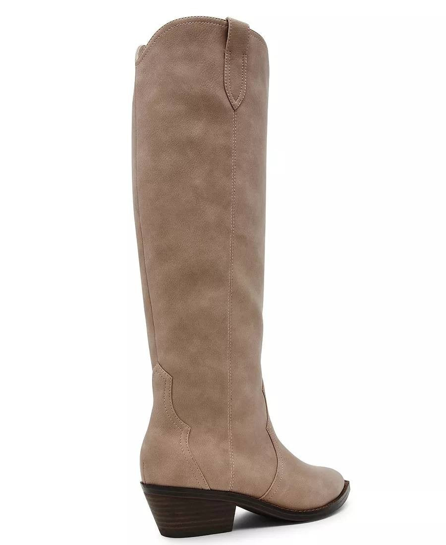 Dolce Vita Kit Boots 10 Dune Man‑Made Knee‑High Cowboy Pointed Toe NIB msrp$99