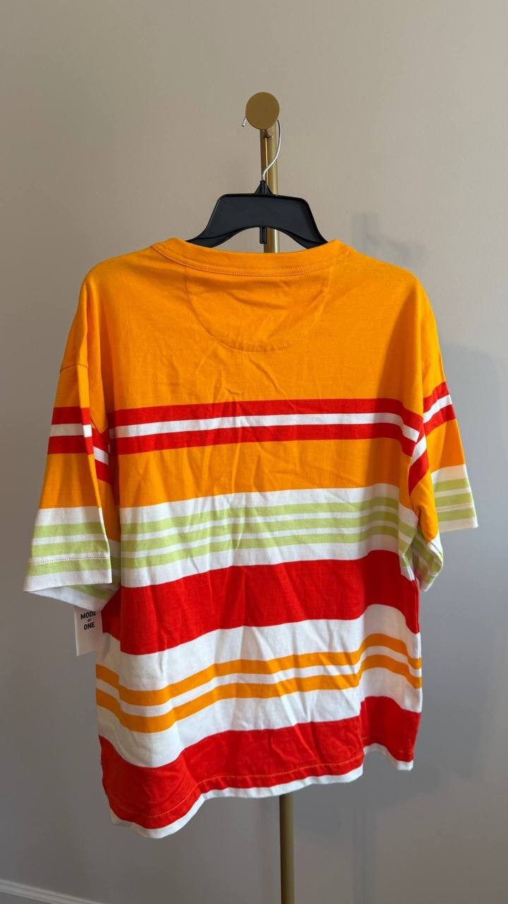 Mode of One Men’s Hollywood‑Stripe T‑Shirt Multi‑Color L $39.50 NWT