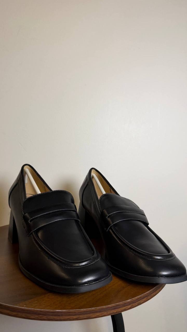Journee Malleah Pumps 10M Black Vegan Leather Comfort Heel NIB msrp$93