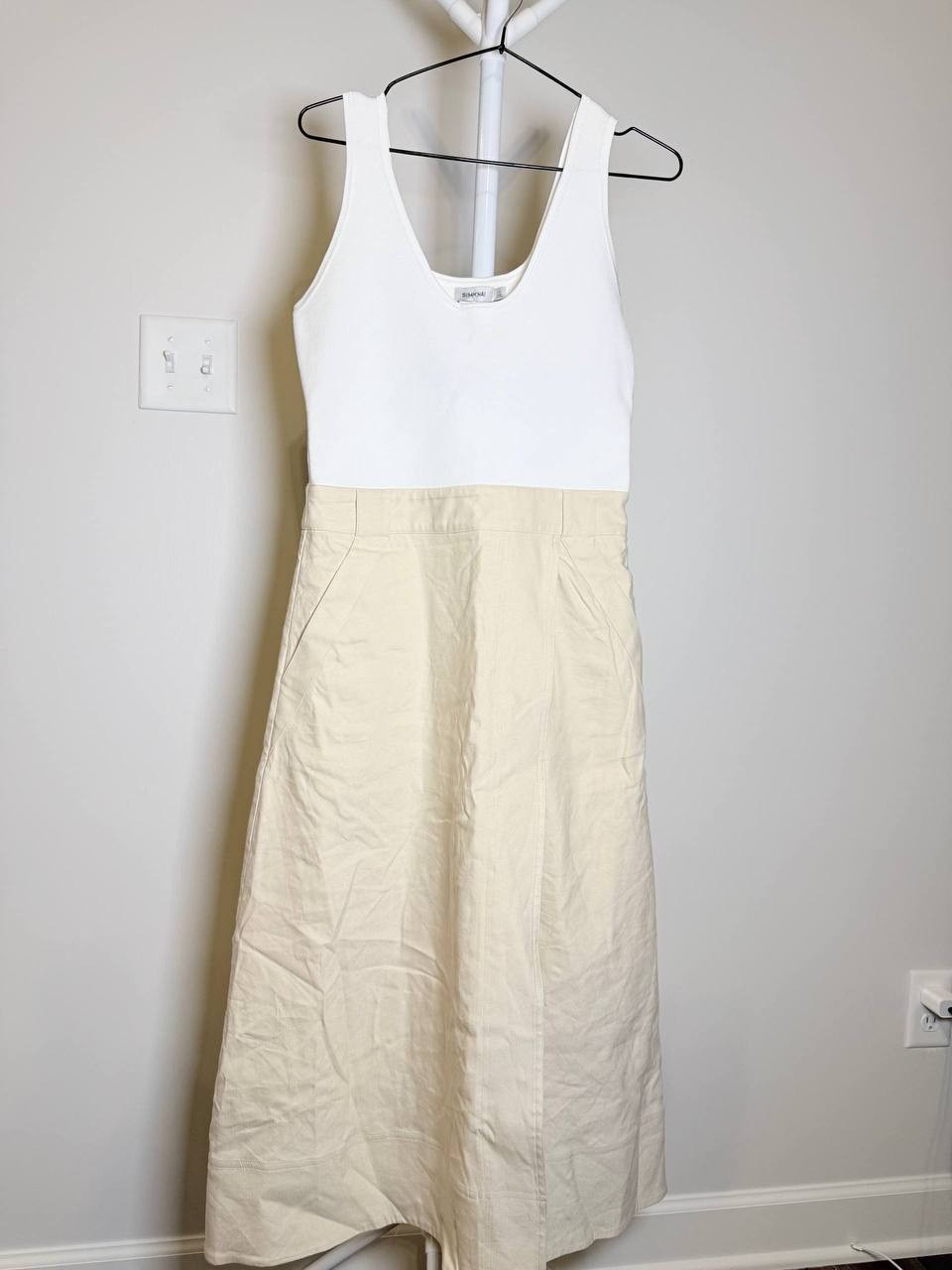 SIMKHAI-Dress-Ivory – Size 6 – NWT – $595 (Without Belt)