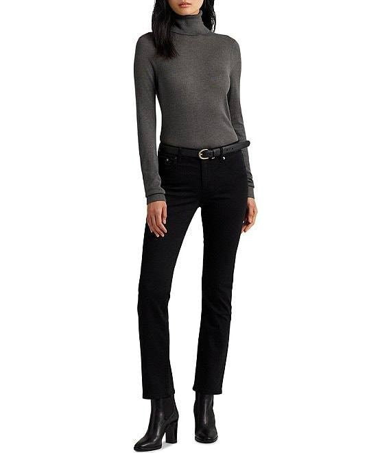 Lauren Ralph Lauren Premier Shape Memory Straight Leg Jeans Black 4x32 NWT $125