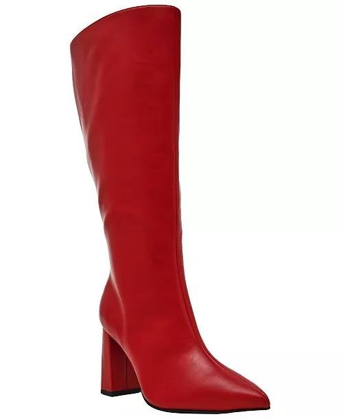 Wild Pair Islah Women’s Knee High Boots Red 9M WC Man‑Made $99.90 NWOB
