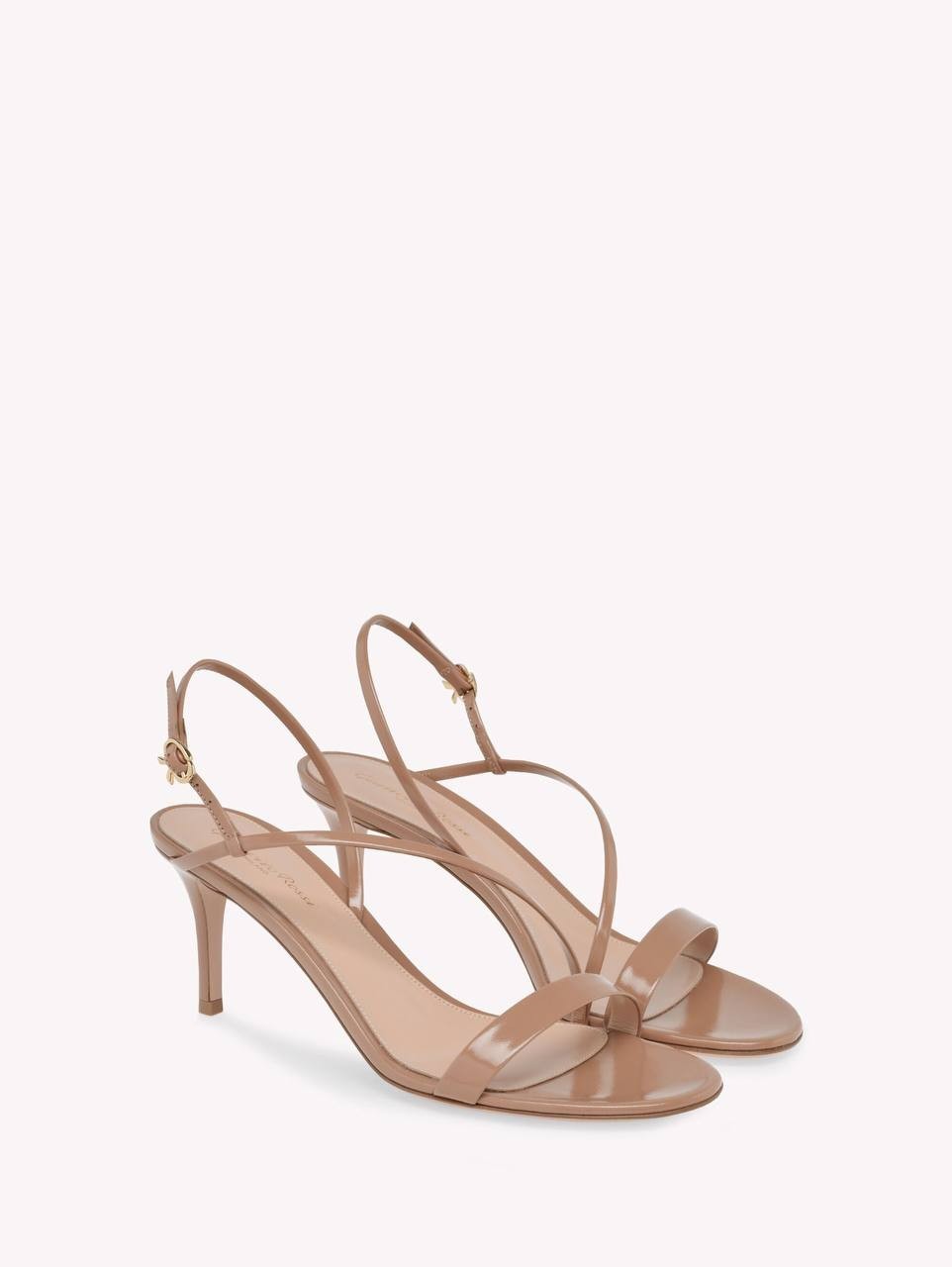 Gianvito  Rossi  Manhattan  70  Leather  Toe  Sandals  Natural  38.5  New  $945