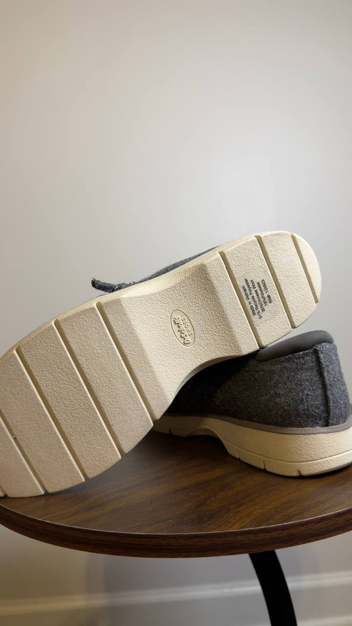 Dr.  Scholl’s  Slip On Shoes  Charcoal  8M  New  $90