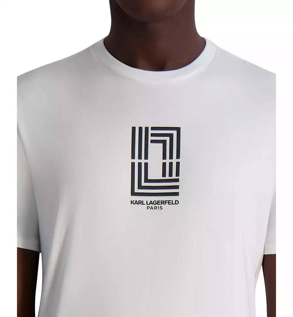 Karl Lagerfeld Paris Men’s Line‑Graphic Logo T‑Shirt XL $59 NWT