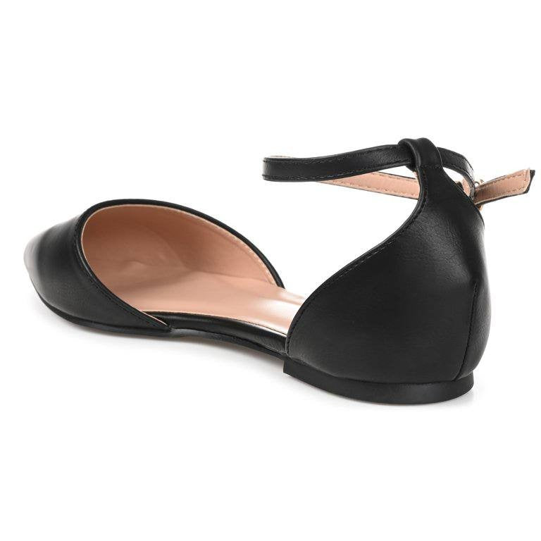 Journee  Collection  Reba  D’Orsay  Flats  Wide  Black  8  New  in  Box  $40