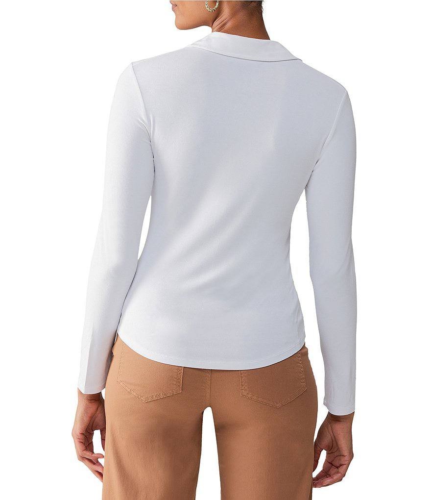 Sanctuary White Ruched Button Front Knit Top – Size M – NWT