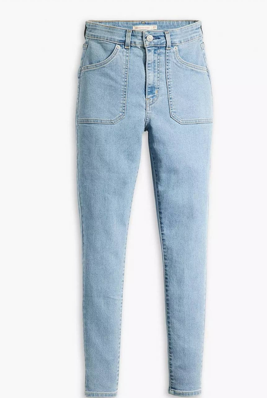 Levi's Women's 721 High-Rise Skinny Utility Jeans – Light Wash, Size 29