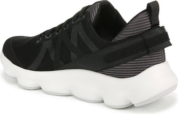 Ryka PodFlow Walking Sneakers 11M Black Mesh Lace‑Up Arch Support NIB msrp$89.99