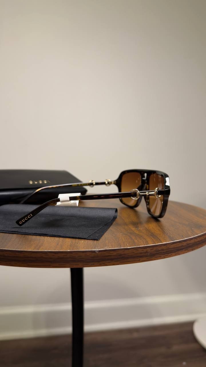 Gucci  Navigator  Frame  Sunglasses  Havana  OS  NWT  $515