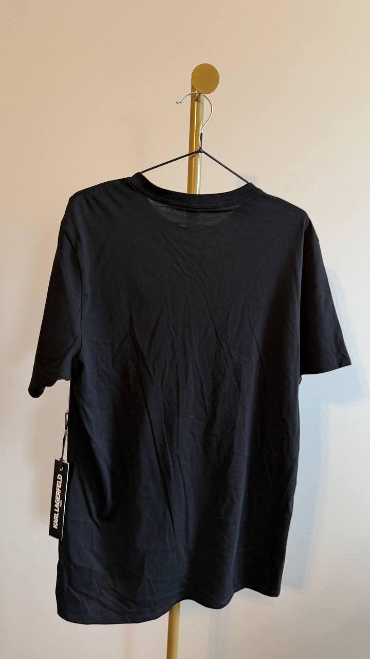 Karl Lagerfeld Paris Men’s Camo Logo Tee Black M $69 NWT