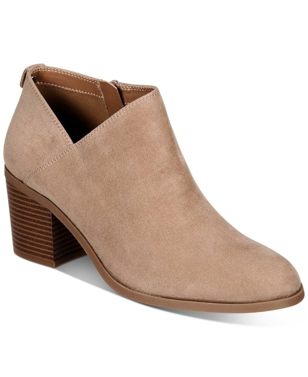 Style&Co Taupe Microfiber Booties 8.5M NIB MSRP $79.90