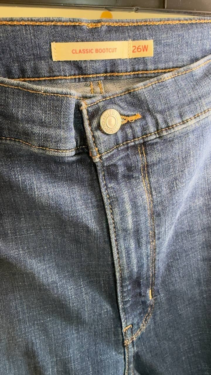 Levi’s Classic Bootcut Jeans Plus Size 26W Lapis Awe NWT $69.50