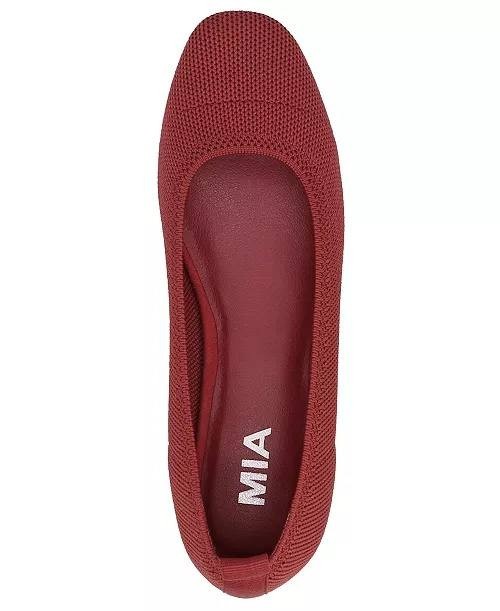 MIA Rasia Ballet Knit Round Toe Flats Red Women’s 8.5M NWB $70