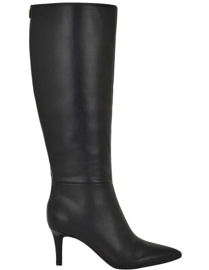 Guess  Wayla  Knee‑High  Boots  Black  Smooth  Nappa  10M  New  With  Box  $260