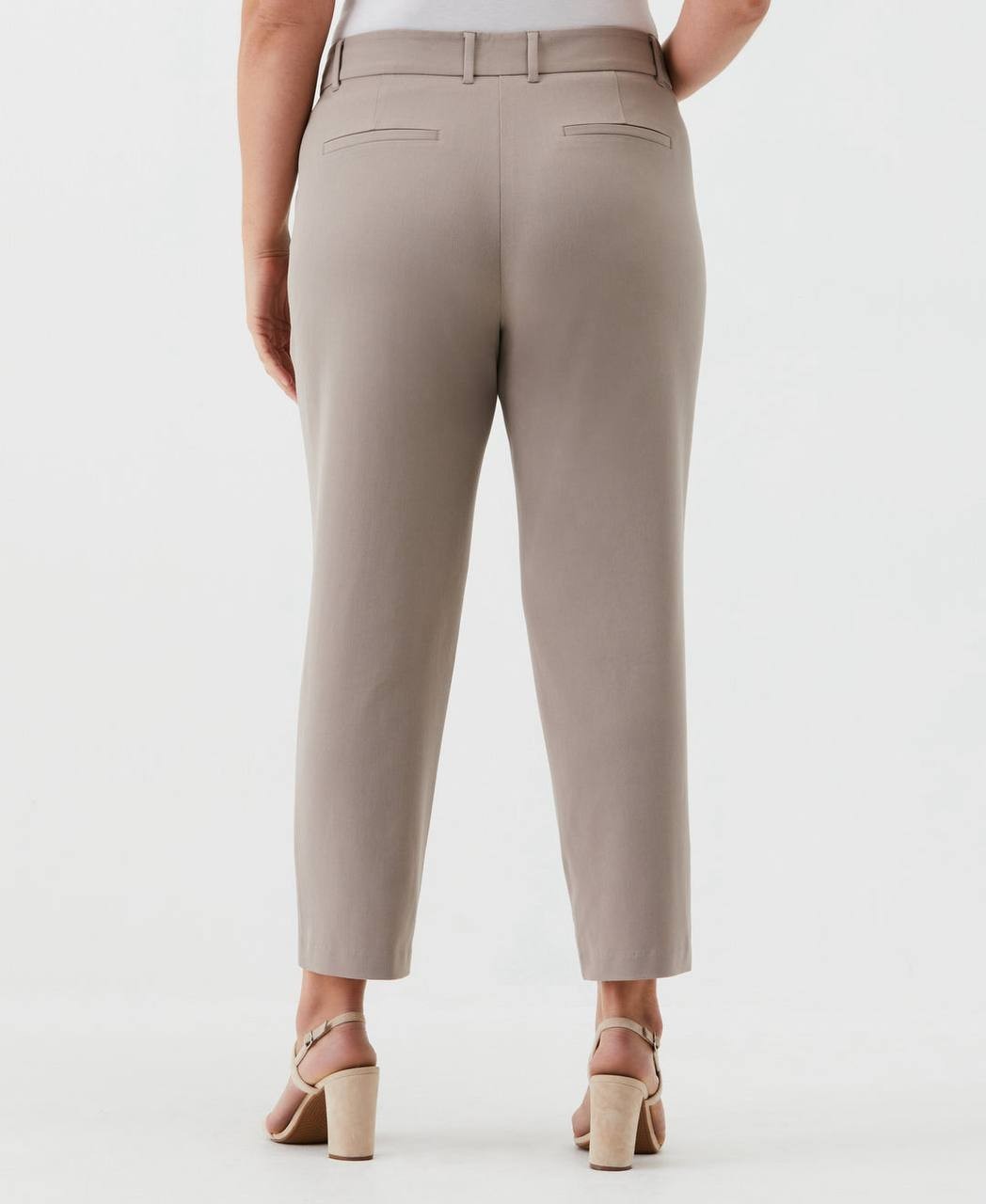 Rafaella Plus Size Straight-Leg Ankle Pants Tan 20W NWT $89