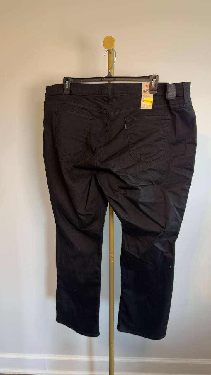 Levi’s Classic Straight Jeans Plus Size 26W Black NWT $69.50