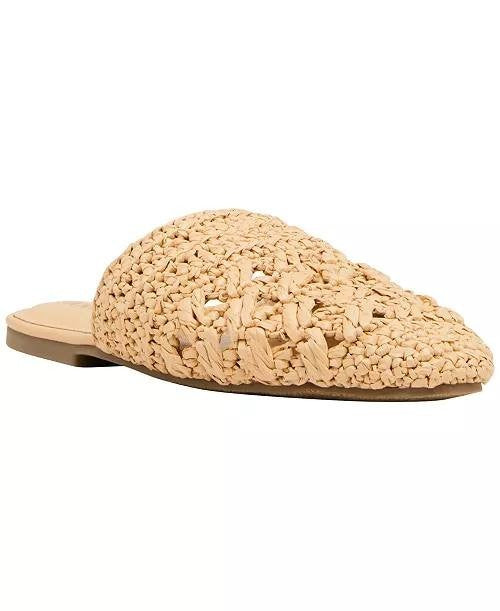 Anne  Klein  Sam  Woven  Slip‑On  Mules  Natural  8  M  NWT  $99