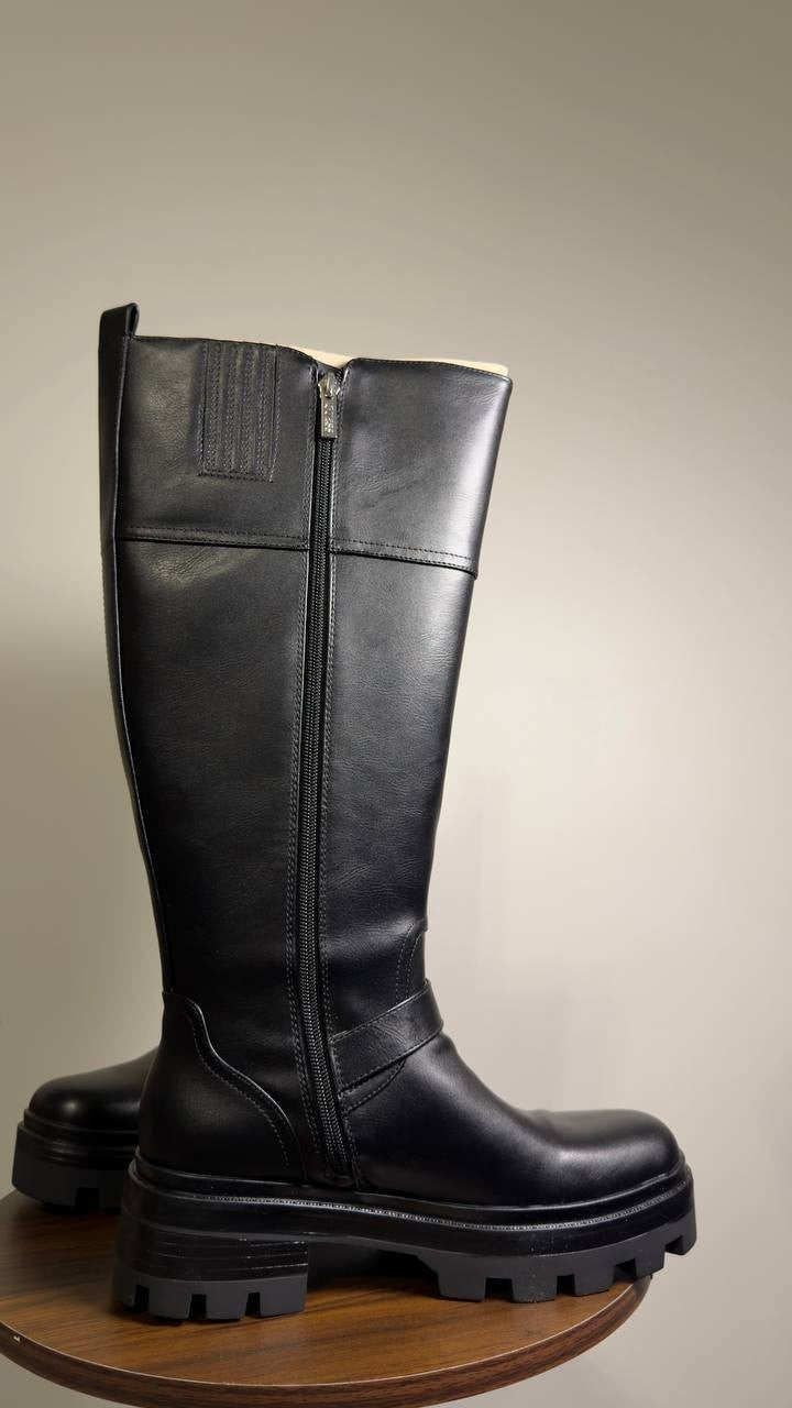 Guess  Lynnie  Knee  High  Boot  Black  Synthetic  7.5M  New  With  Box  $169