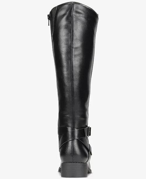 Style&Co Riding Boots 5.5M Black Man-Made Tall New in Box MSRP $79.90