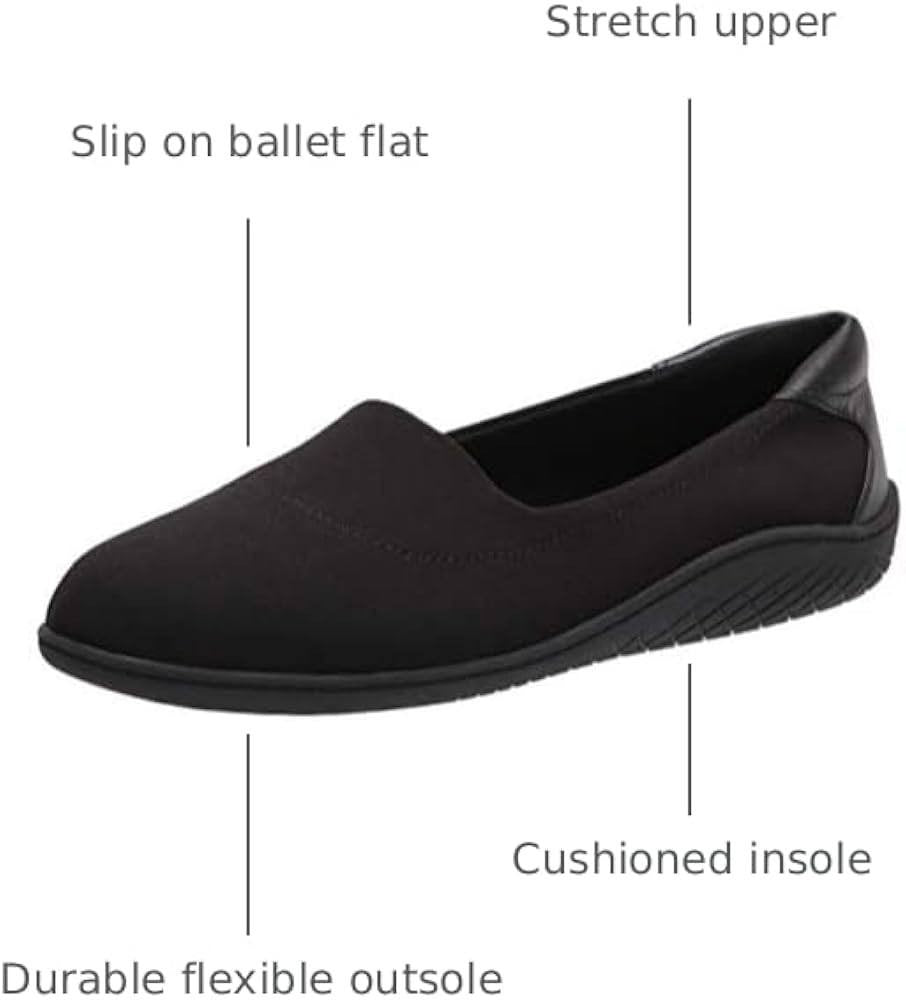 Easy Spirit Women’s Ballet Flats – Black Fabric – Size 8M – New in Box