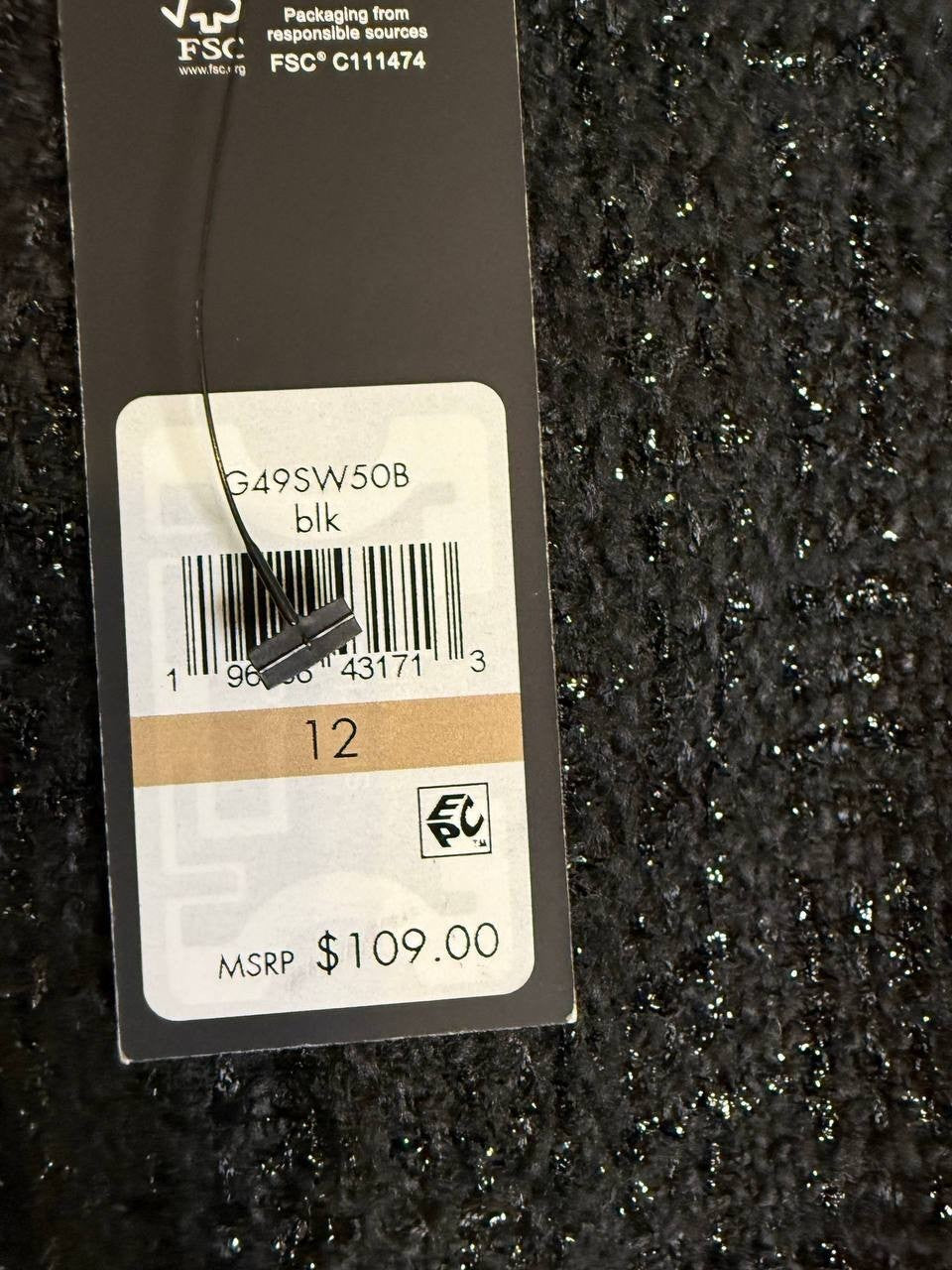 Karl Lagerfeld Black Tweed Mini Skirt – Size 12 – NWT – $109