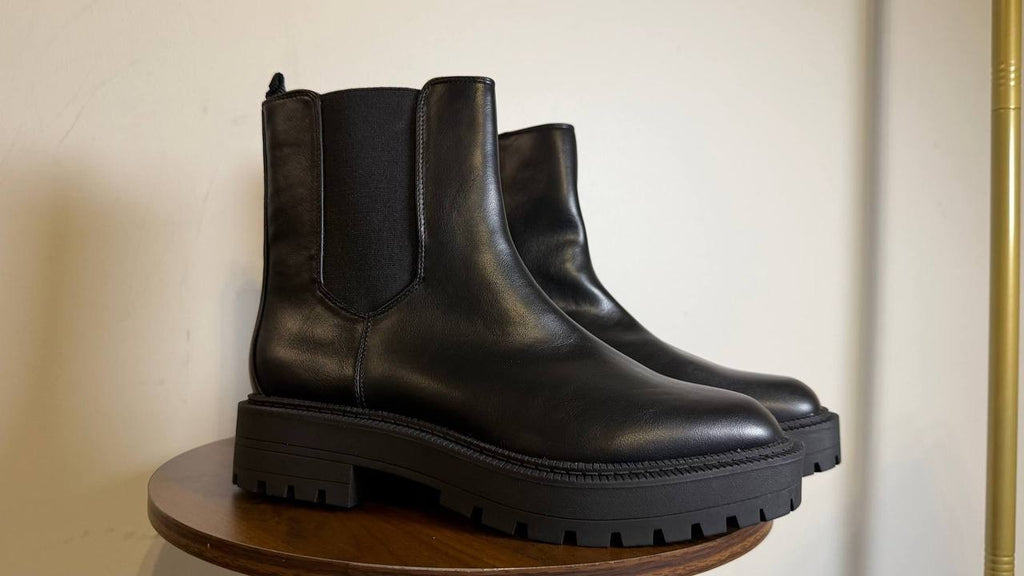 Sam & Libby Black Man‑Made Booties 9M NIB MSRP $95