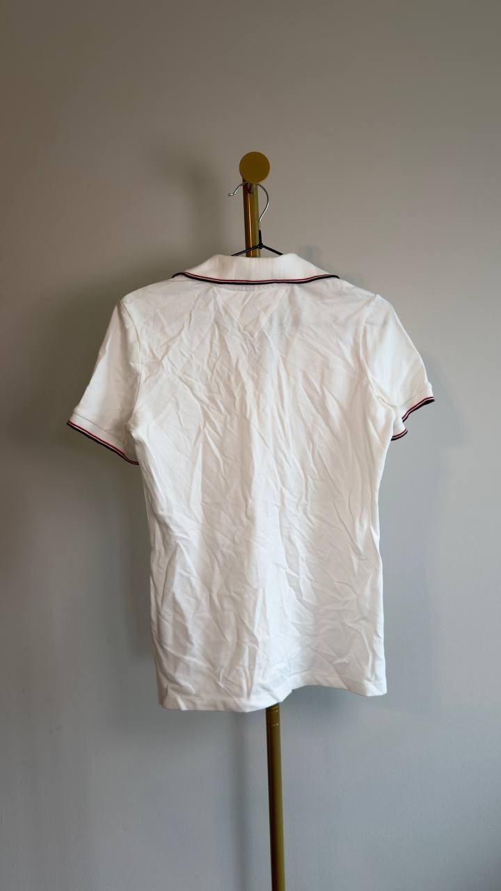Tommy Hilfiger Johnny Collar Short‑Sleeve Polo T‑Shirt Ecru XS NWT $59.50