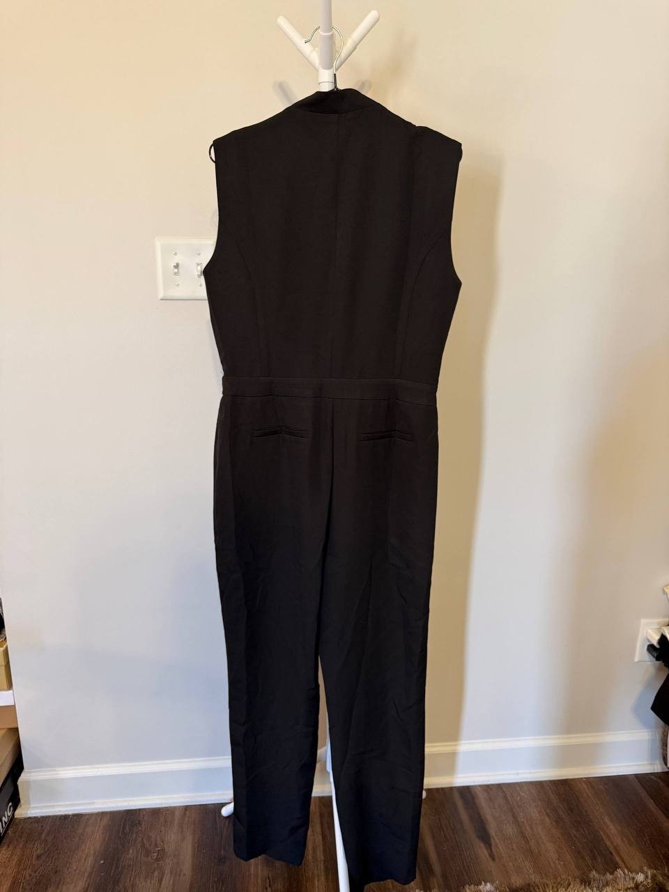 Area Stars Chantal Sleeveless Crepe Jumpsuit – L – Black – NWT – $59.99