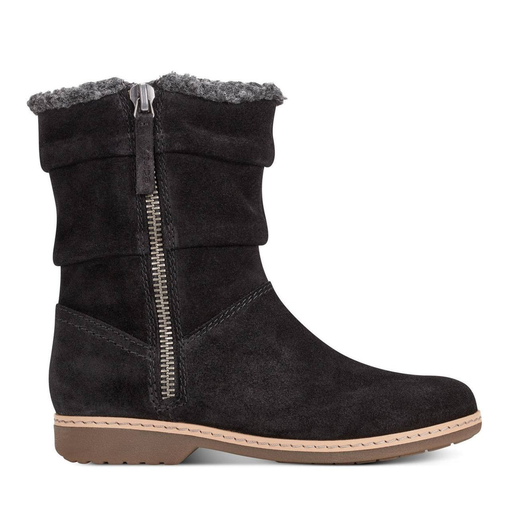 Earth Black Suede Flat Booties 10M New in Box MSRP $189