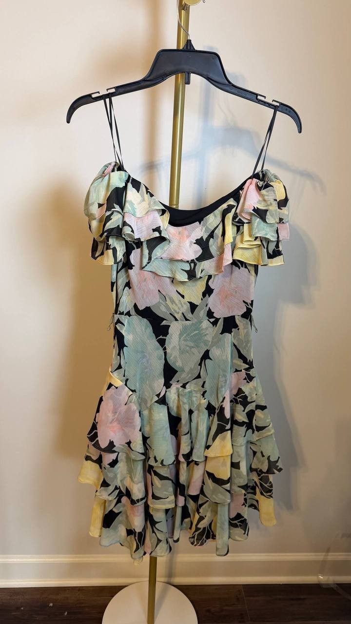 Lauren Ralph Lauren Women’s MAIBEL Mini Dress Olive Print Size 4 NWT $225